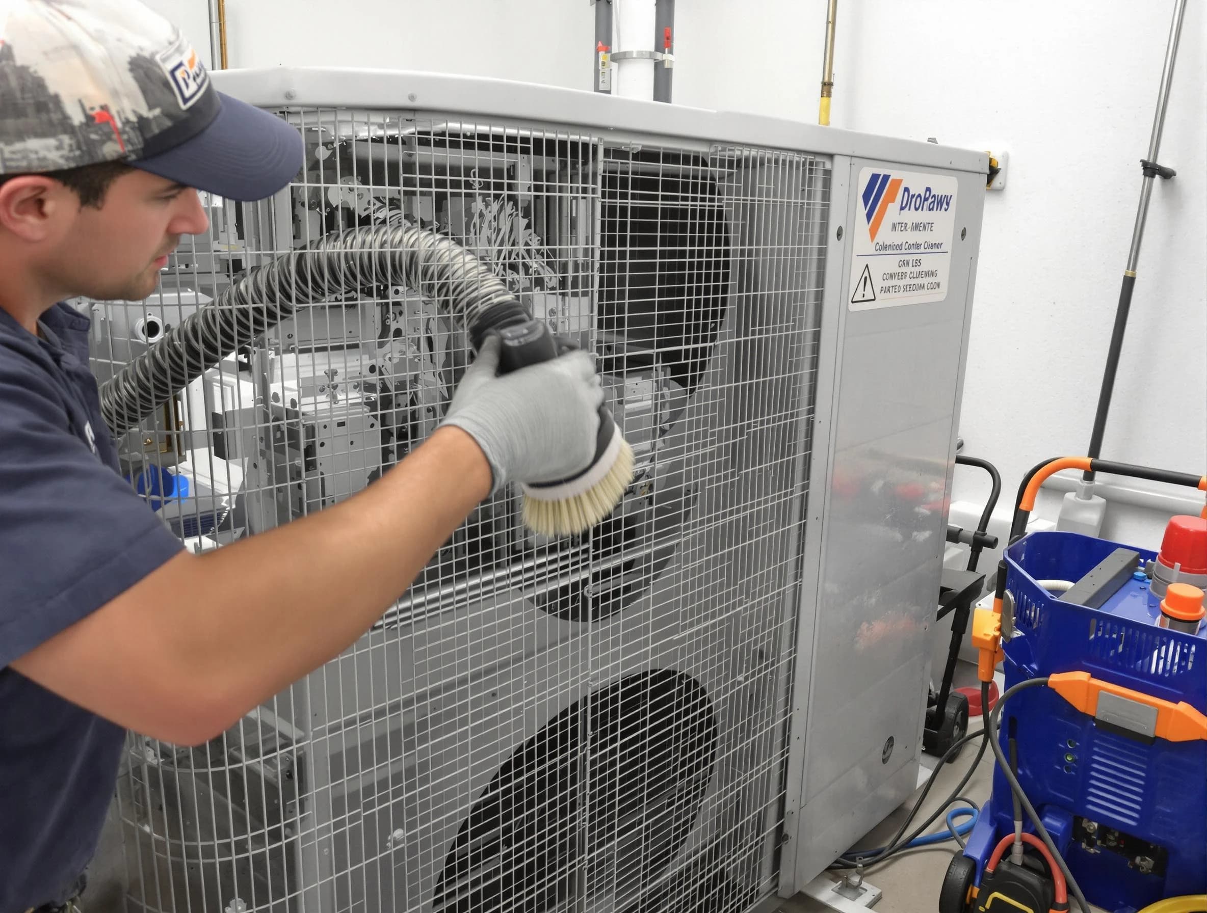Monessen Air Duct Cleaning specialist performing precision AC coil cleaning for improved system performance in Monessen