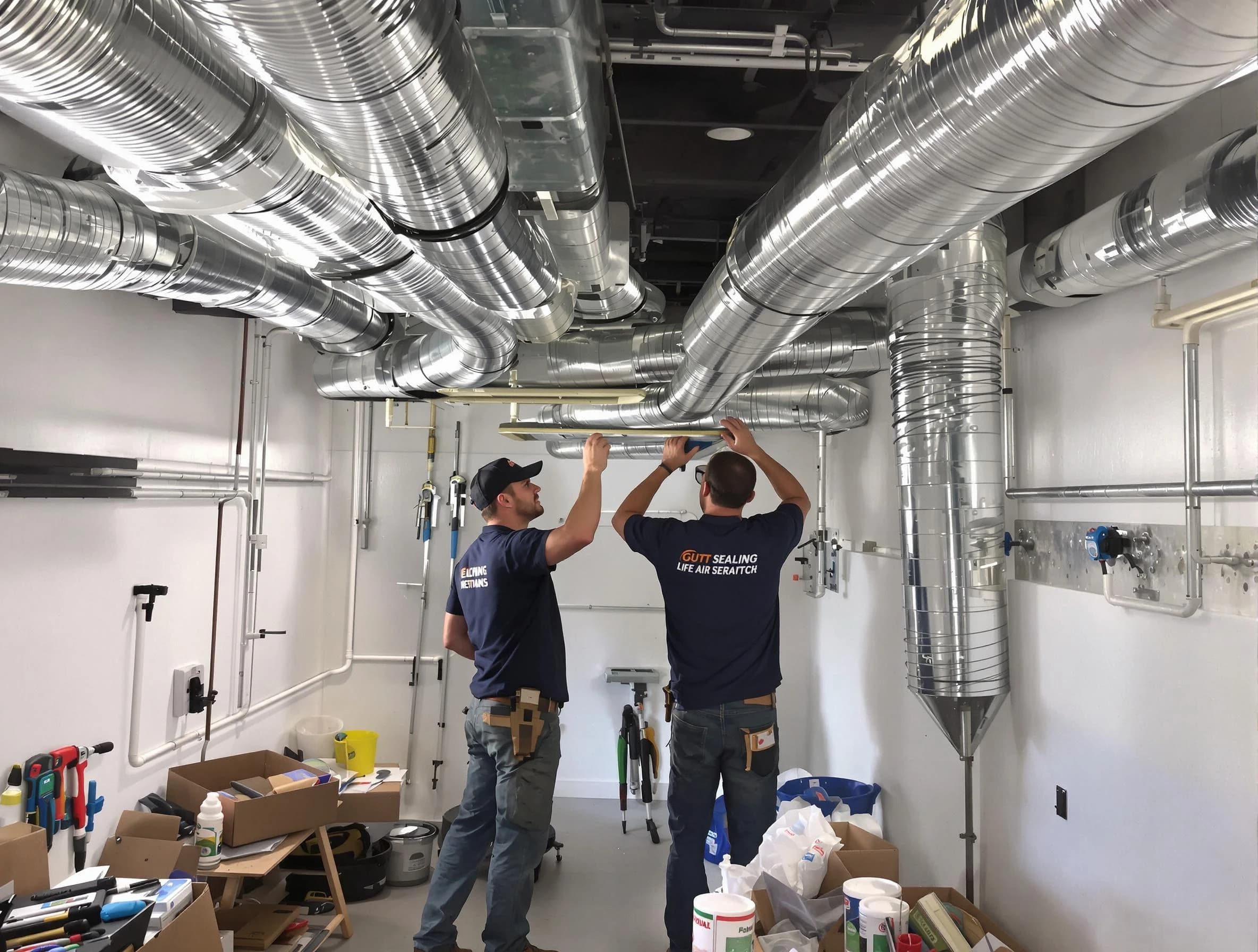 Monessen Air Duct Cleaning technician applying professional duct sealing solutions in Monessen