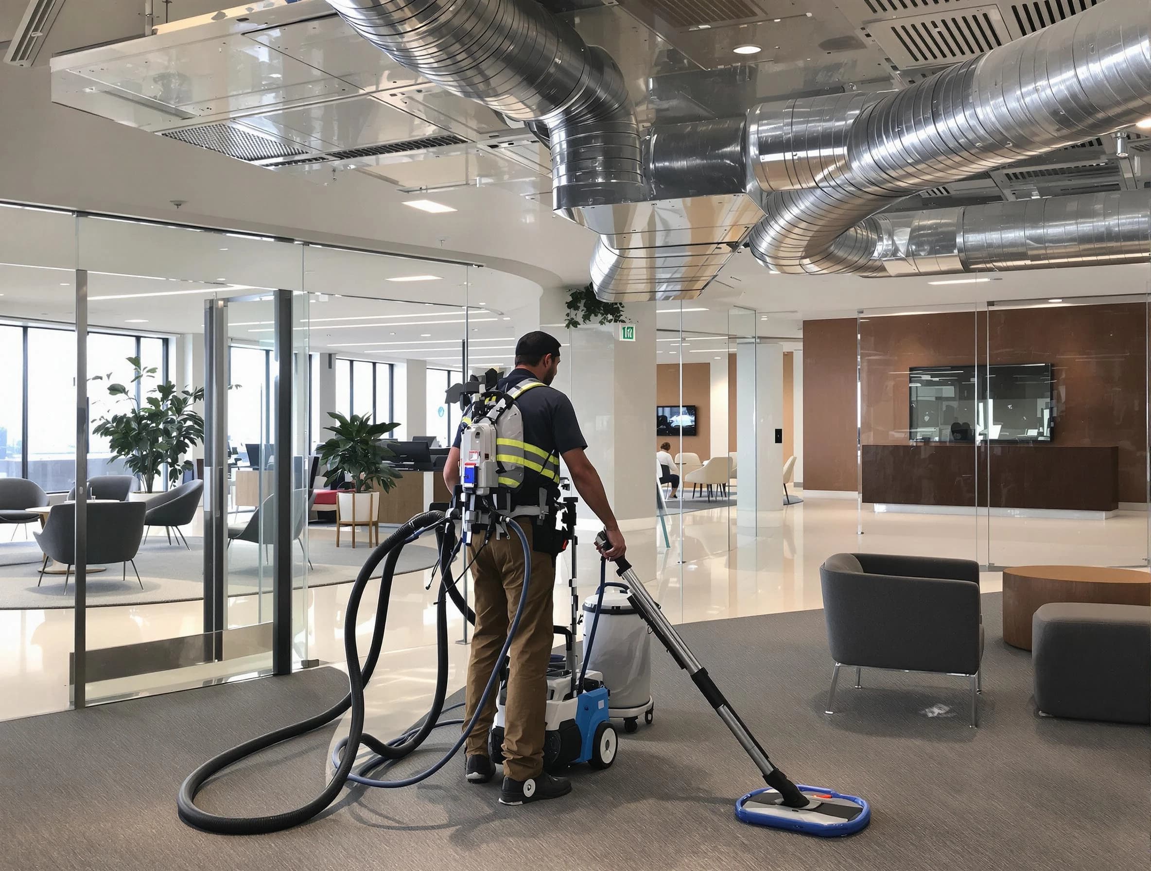 Commercial duct cleaning service by Monessen Air Duct Cleaning in Monessen